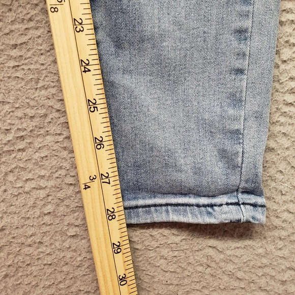 KanCan Jeans Womens 9 Blue Skinny Slim Distressed Casual Pockets Stretch Logo - Picture 8 of 11